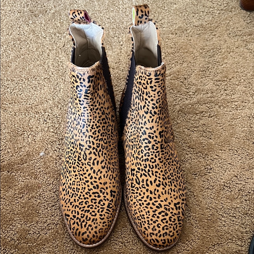 Leopard Print Ankle Boots
